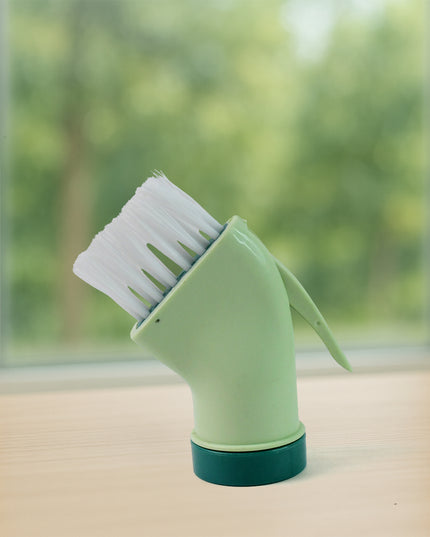Multipurpose Bottle-connectable Cleaning Brush With Built-in Scraper (1 Pc)