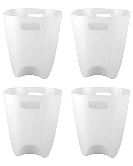 Modern Plastic Dustbin  Waste Paper Basket - (4 Pc)