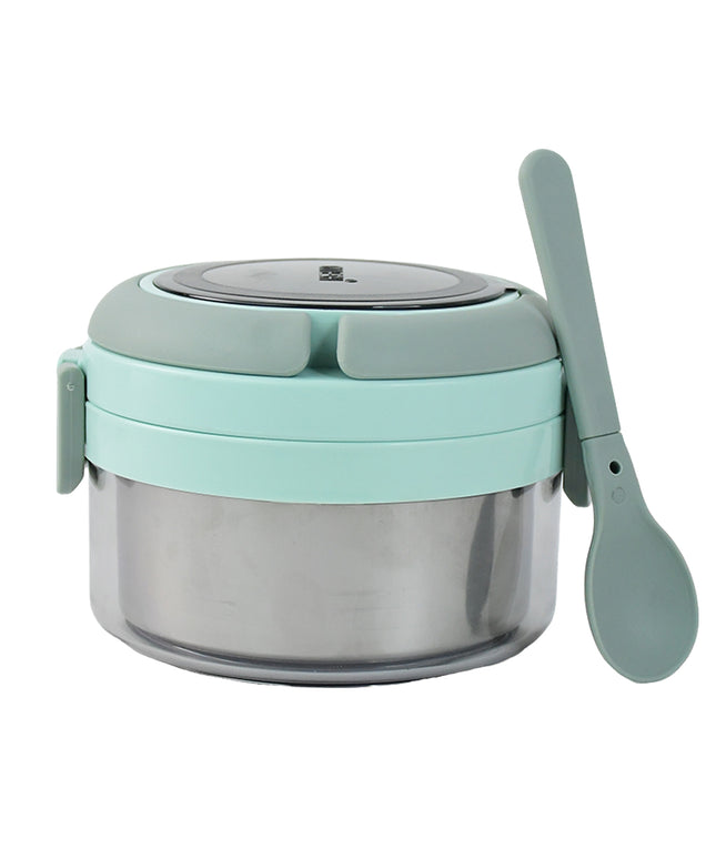 Ganesh Tiara 400ml Stainless Steel Insulated Lunch Box With Leakproof Lid  Folding Spoon