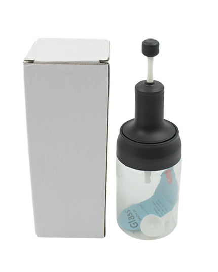 5522 Heat-resistant Condiment Container Seasoning Box Glass Condiment Canisters Pots Bottle With Serving Spoons For Salt Spice Honey Sugar Bbq Resturant Jar Oil Bottle Honey Jar Dispenser Airtight Cap Transparent (1 Pc)