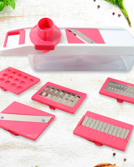6-in-1 Vegetable Slicer Grater  Chopper - (Set)